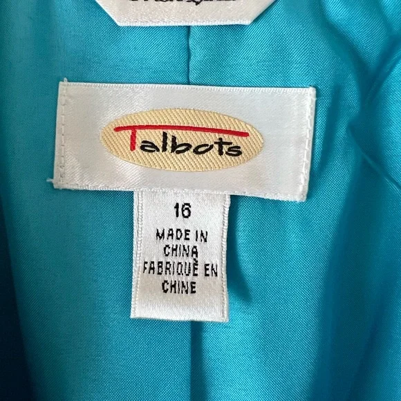 Talbots Women's Blue Blazer - Picture 2 of 9